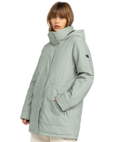 The Roxy Womens Serena Parka Jacket in Lily Pad