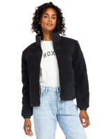 The Roxy Fall For You Quilted Jacket in Phantom | Available at Anns Cottage