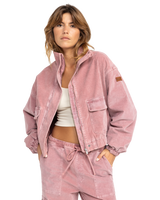 The Roxy Womens Slow Song Jacket in Mauve Orchid