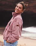 The Roxy Womens Slow Song Jacket in Mauve Orchid