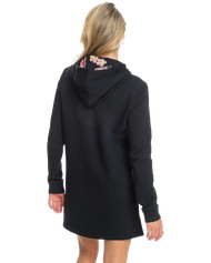 The Roxy Womens Dreamy Memories Hooded Dress in Anthracite