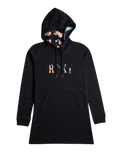 The Roxy Womens Dreamy Memories Hooded Dress in Anthracite