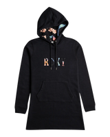 The Roxy Womens Dreamy Memories Hooded Dress in Anthracite