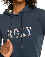 The Roxy Womens Dreamy Memories Hooded Dress in Mood Indigo