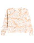 The Roxy Womens Current Mood Sweatshirt in Toast Palm Tree Dreams