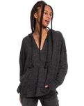 The Roxy Womens Paddle Out Hoodie in Anthracite