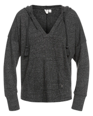 The Roxy Womens Paddle Out Hoodie in Anthracite