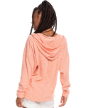 The Roxy Womens Paddle Out Hoodie in Fusion Coral