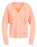 The Roxy Womens Paddle Out Hoodie in Fusion Coral