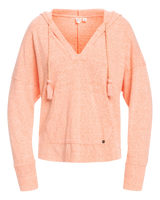 The Roxy Womens Paddle Out Hoodie in Fusion Coral