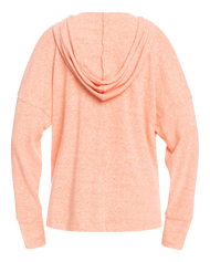 The Roxy Womens Paddle Out Hoodie in Fusion Coral