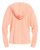 The Roxy Womens Paddle Out Hoodie in Fusion Coral