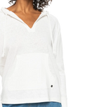 The Roxy Womens Destination Surf Hoodie in Snow White