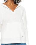 The Roxy Womens Destination Surf Hoodie in Snow White