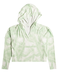 The Roxy Womens Endless Daze Hoodie in Sprucetone Off To Paradise