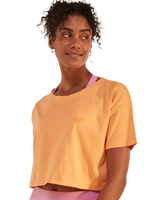 The Roxy Womens Essential Crop T-Shirt in Mock Orange