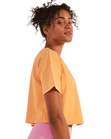 The Roxy Womens Essential Crop T-Shirt in Mock Orange