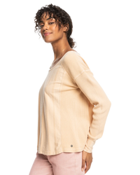 The Roxy Womens Boho Mind T-Shirt in Hazelnut