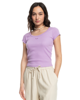 The Roxy Womens Time For T-Shirt T-Shirt in Crocus Petal