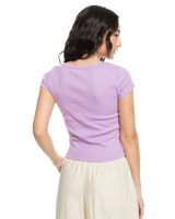 The Roxy Womens Time For T-Shirt T-Shirt in Crocus Petal