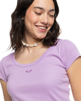 The Roxy Womens Time For T-Shirt T-Shirt in Crocus Petal