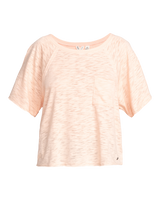 The Roxy Womens Time For Sun T-Shirt in Peach Parfait