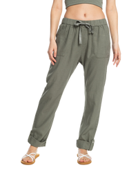 The Roxy Womens On The Seashore Trousers in Agave Green