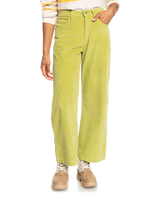 The Roxy Womens Surf On Cloud Corduroy Trousers in Fern