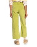 The Roxy Womens Surf On Cloud Corduroy Trousers in Fern