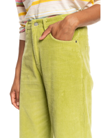 The Roxy Womens Surf On Cloud Corduroy Trousers in Fern