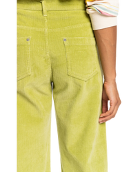 The Roxy Womens Surf On Cloud Corduroy Trousers in Fern