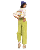 The Roxy Womens Surf On Cloud Corduroy Trousers in Fern