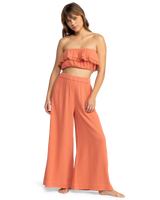 The Roxy Womens Golden Tropic Trousers in Apricot Brandy