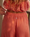 The Roxy Womens Golden Tropic Trousers in Apricot Brandy