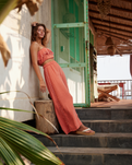 The Roxy Womens Golden Tropic Trousers in Apricot Brandy