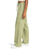 The Roxy Womens Precious Cargo Trousers in Oil Green