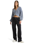 The Roxy Womens Precious Cargo Trousers in Phantom