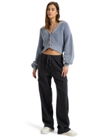 The Roxy Womens Precious Cargo Trousers in Phantom