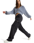 The Roxy Womens Precious Cargo Trousers in Phantom