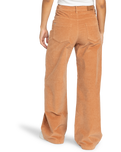 The Roxy Womens Surf On Cloud Corduroy Stretch Trousers in Camel