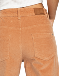 The Roxy Womens Surf On Cloud Corduroy Stretch Trousers in Camel