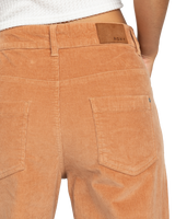 The Roxy Womens Surf On Cloud Corduroy Stretch Trousers in Camel