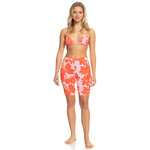 The Roxy Womens Surf Kind Kate Cycle Shorts in Pink Frosting