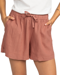 The Roxy Womens Lekeitio Break Shorts in Cedar Wood