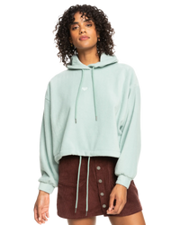 The Roxy Womens Best Wave Hoodie in Blue Surf