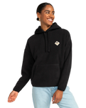 The Roxy Womens Cool Calling Hoodie in Anthracite