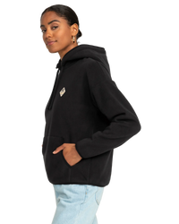 The Roxy Womens Cool Calling Hoodie in Anthracite