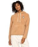 The Roxy Womens Cool Calling Hoodie in Camel