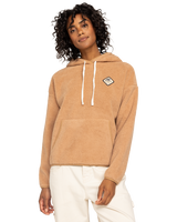 The Roxy Womens Cool Calling Hoodie in Camel