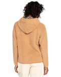 The Roxy Womens Cool Calling Hoodie in Camel